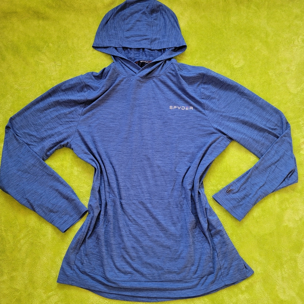Spyder Blue Long Sleeve Hoodie Extra Large